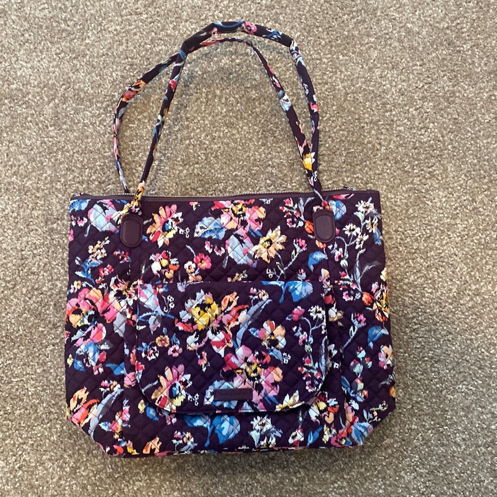 Vera Bradley top zip shoulder bag